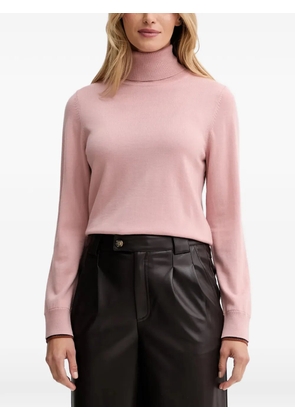 PS Paul Smith turtleneck striped-trim sweater - Pink