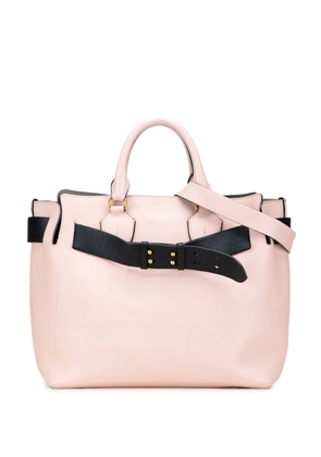 Burberry Pre-Owned 2000-2017 Medium Bicolor Leather Marais Belt Bag satchel - Pink