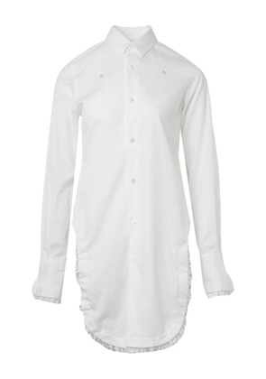 Noir Kei Ninomiya ruffled-detail shirt - White