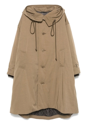 Y's hooded coat - Neutrals
