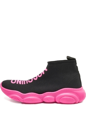Moschino Pre-Owned logo hi-top sneakers - Black