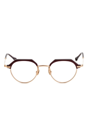 Matsuda geometric-frame glasses - Red