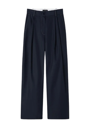 Lee Mathews pleat-detail trousers - Blue