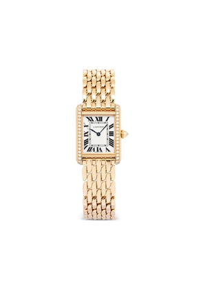 Cartier 18K rose gold Tank Louis 22mm - White
