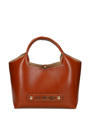 Love Moschino logo-lettering tote bag - Brown