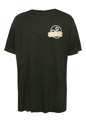 Off-White Pre-Owned 2018 logo-tape t-shirt - Black