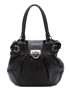 Ferragamo Pre-Owned 2000-2010s Gancini leather handbag - Black