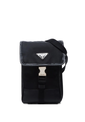 Prada Pre-Owned 2010s triangle-logo cross body bag - Black