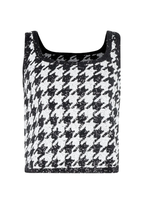 Ralph Lauren Vintage sequined houndstooth tank top - Black