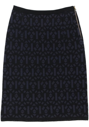 Marni Pre-Owned 2000s geometric-pattern skirt - Blue
