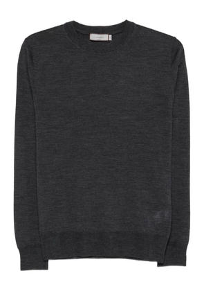 Canali crew-neck wool T-shirt - Grey