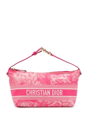 Christian Dior Pre-Owned 2022 Medium Technical Fabric Toile de Jouy Reverse DiorTravel Nomad Pouch handbag - Pink