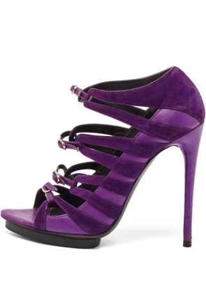 Balenciaga Pre-Owned 120mm leather heeled pumps - Purple