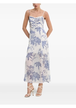 GUESS USA floral-print maxi dress - White