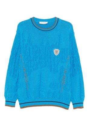 Kiko Kostadinov Fitz embroidered sweater - Blue