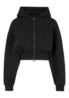 Manière De Voir Josiane zip cinched hoodie - Black