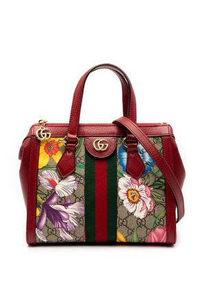 Gucci Pre-Owned 2016-2025 GG Flora Ophidia satchel - Brown