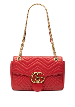 Gucci Pre-Owned 2016-2025 Large GG Marmont Matelasse Leather shoulder bag - Red