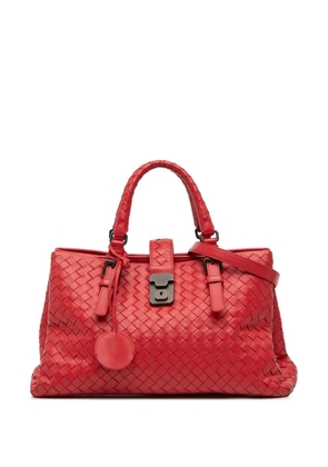 Bottega Veneta Pre-Owned 2012-2025 Small Nappa Intrecciato Roma satchel - Red