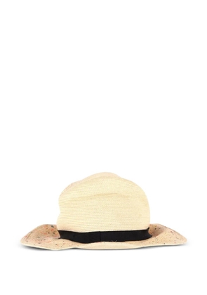 Eugenia Kim flecked ribbon sun hat - Neutrals