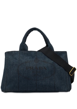Prada Pre-Owned 2013-2025 Denim Canapa Logo satchel - Blue
