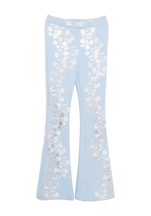 Cynthia Rowley floral-print trousers - Blue