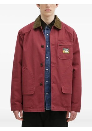 Human Made duck-appliqué overshirt - Red