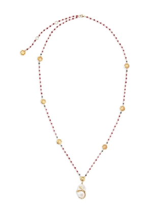 Of Rare Origin Hedera flower-charm necklace - Gold