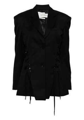 Feng Chen Wang self-tie detail blazer - Black