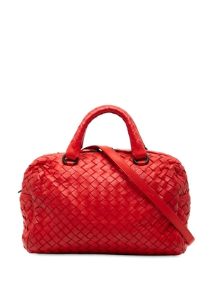 Bottega Veneta Pre-Owned 2012-2025 Mini Nappa Intrecciato Boston Bag satchel - Red