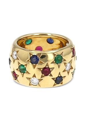 Cartier yellow gold Sleeve stones and diamonds ring