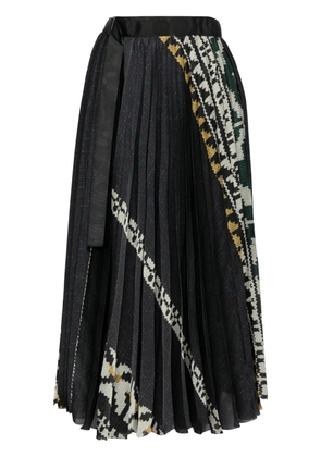 sacai pleated skirt - Black