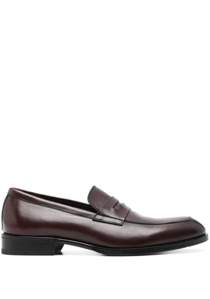 Canali leather loafers - Red