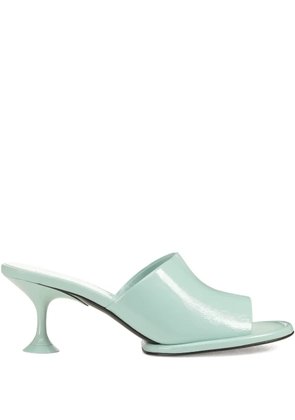 Sergio Rossi 60mm Orb leather mules - Blue