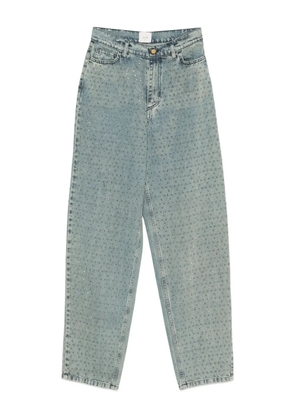 Alysi rhinestone-embellished jeans - Blue