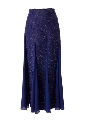 Carolina Herrera tweed midi skirt - Blue