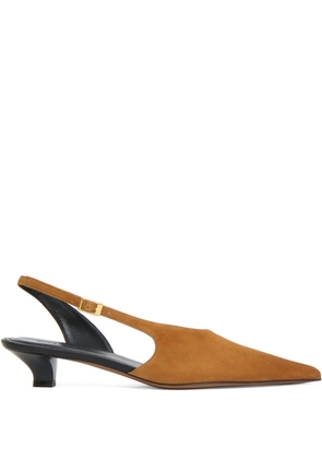 Mansur Gavriel slingback pointed-toe mules - Brown