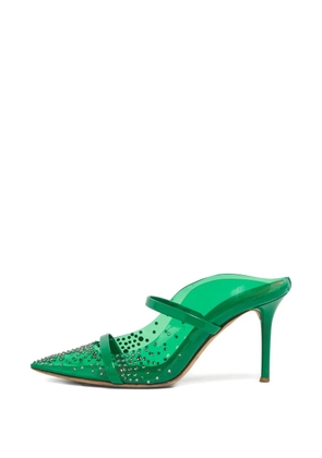 Malone Souliers crystal embellished mules - Green