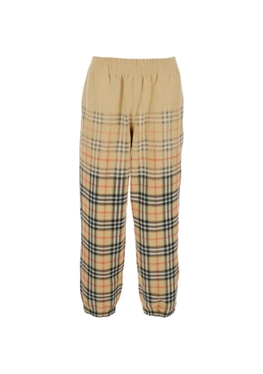 Burberry gradient check track pants - Neutrals