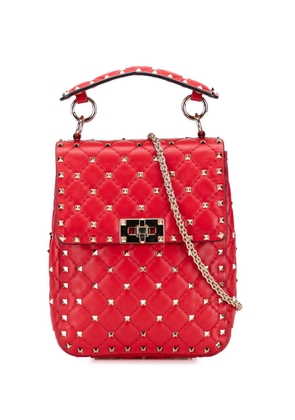 Valentino Garavani Pre-Owned 2000-2017 Nappa Rockstud Spike Vertical satchel - Red