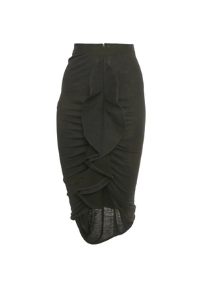 Givenchy Pre-Owned knitted ruffled midi skirt - Black