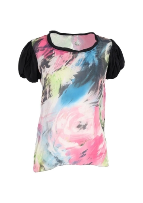 Diane Von Furstenberg Vintage Clemence puff-sleeved blouse - Black