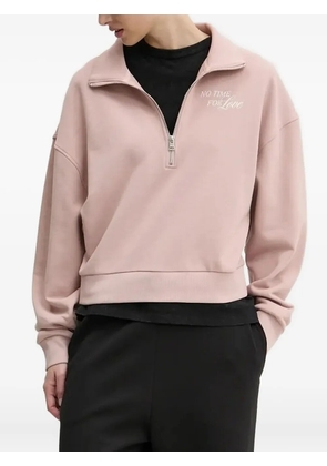 HUGO high-neck half-zip sweatshirt - Pink