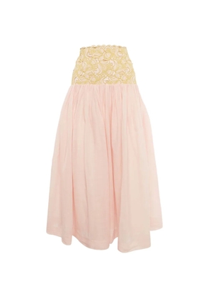 ALEMAIS Anthea cotton maxi skirt - Pink