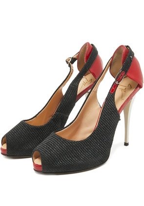 Giuseppe Zanotti Vintage pre-owned 100mm peep-toe pumps - Black