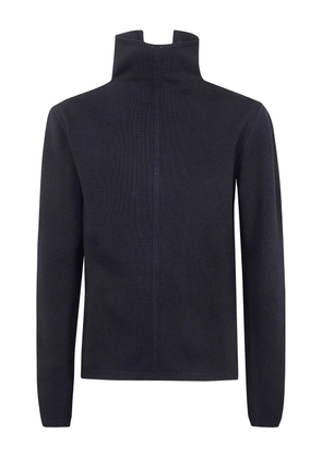 Rick Owens high-neck cut-out sweater - Blue