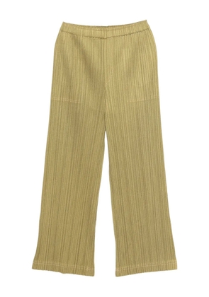 Pleats Please Issey Miyake pleated trousers - Green