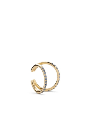 We by WHITEbIRD 14kt yellow gold Melina blue sapphire ear cuff
