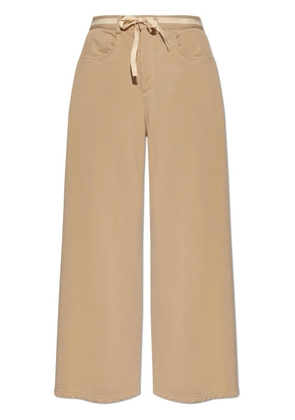 MM6 Maison Margiela belted cotton palazzo pants - Neutrals