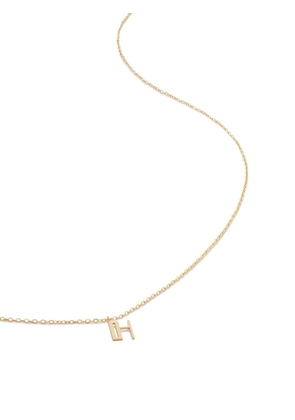 Monica Vinader 14kt yellow gold small Initial H necklace